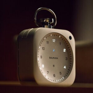 Balmuda reimagined the bedside clock with light, sound, and no hands